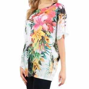 Tropical Bloom Women's Tunic Top